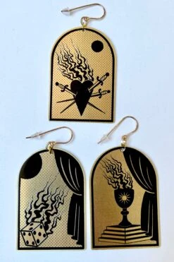 Fire Sign Zodiac Single Earring By While Odin Sleeps