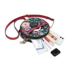 Gardens Of The World Mexico Apollo Round Crossbody Bag By Vendula London -MODERN MILLIE Shop image 11e22240 6b3b 4f7c a989 e15a16a9b16e