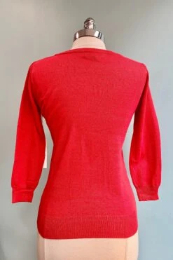 Red & Cream Heart Pullover Sweater -MODERN MILLIE Shop image 2a3fd080 ee54 4fb9 9c40 92428720f597