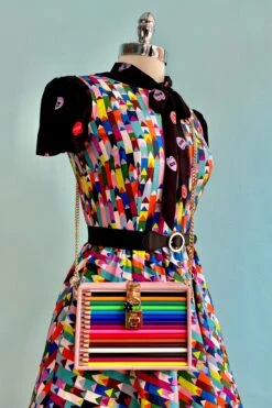 Pink Colored Pencil Case Novelty Bag