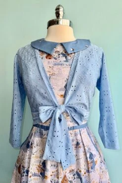 Light Blue Eyelet Sweet Sweater By Heart Of Haute -MODERN MILLIE Shop image 3623b213 8a24 4ddd b536 e2b270891177