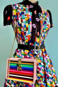 Pink Colored Pencil Case Novelty Bag -MODERN MILLIE Shop image 431f1e00 053a 40de b95f f18884faab2b