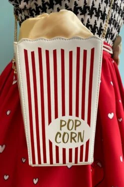 Popcorn Satchel Bag In Red -MODERN MILLIE Shop image 914f92d2 de6e 495a 8dce fa6816b8723a