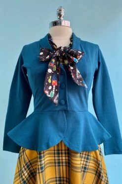 Teal Diva Jacket By Heart Of Haute