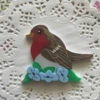 Red Breasted Robin Brooch By Daisy Jean