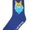 Reading Kitty Women's Ankle Socks By Foot Traffic