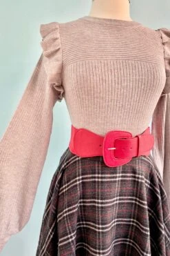 Heather Grey Shoulder Ruffle Crewneck Sweater -MODERN MILLIE Shop image edb1d68b 582e 4ef1 93c5 d57177d4ee85