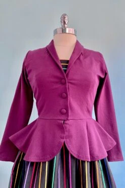 Plum Diva Jacket By Heart Of Haute