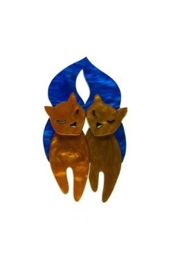 The Lovecats Brooch By Erstwilder