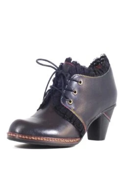 Johanna Ribbon Trim Shoe In Black By Chelsea Crew