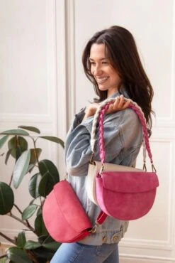 Luna Crescent Crossbody Bag In Multiple Colors -MODERN MILLIE Shop l8205 12