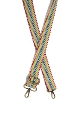 Spring Narrow Embroidered Guitar Straps For Handbags