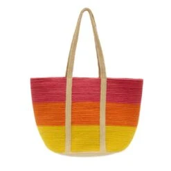 Maye Colorblock Jute Tote Bag 5 Maye Colorblock Jute Tote Bag -MODERN MILLIE Shop m6014 25 1 1