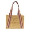 Fiona Square Rainbow Handle Jute Satchel Bag -MODERN MILLIE Shop m6019 14