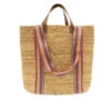 Harlow Rainbow Handle Jute Tote Bag