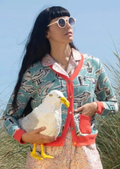 Teal Seagull Hilda Cardigan By Palava 10 Teal Seagull Hilda Cardigan By Palava -MODERN MILLIE Shop palava HILTEASEAG hilda seagull cardigan teal 2