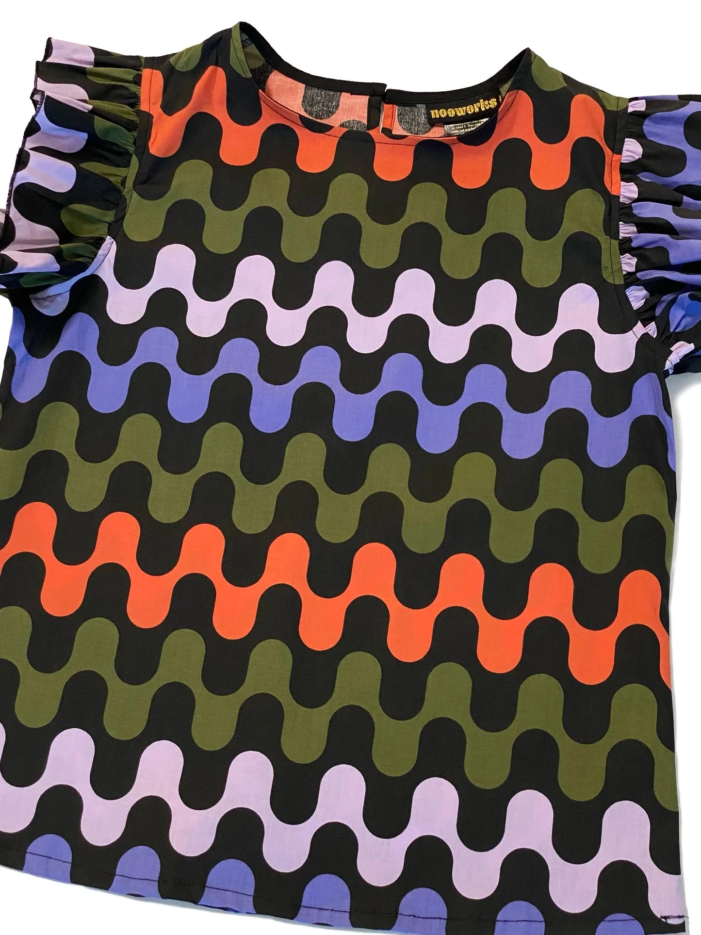 Ruffle Top in Ditto by Nooworks Ruffle Top In Ditto By Nooworks -MODERN MILLIE Shop ruf04