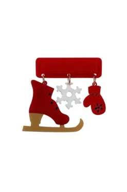 Seasonal Greetings Brooch By Collectif