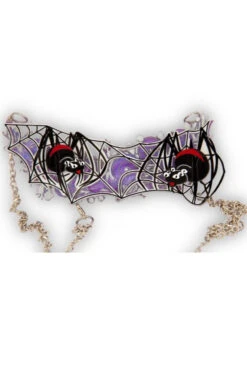 Corpse Bride Black Widow Necklace By Daisy Jean Florals
