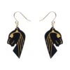 Jaguar Resin Drop Earrings In Black And Gold By Erstwilder -MODERN MILLIE Shop unnamed 67