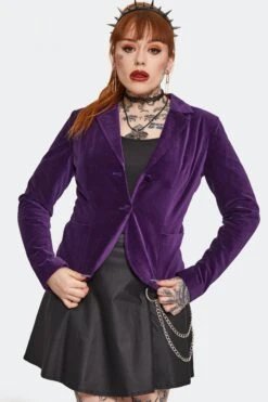 Purple Fitted Velvet Blazer By Jawbreaker -MODERN MILLIE Shop unnamed 6 33f80ad2 372f 4986 a363 4b0a22fc02c7