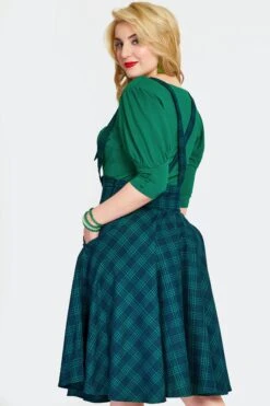 Green Plaid High Waisted Phoebe Skirt By Voodoo Vixen -MODERN MILLIE Shop unnamed 7 5c95b311 ee30 4998 b4e5 10278fa683ef