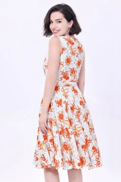 Orange Octopus Ruby Dress By Miss Lulo -MODERN MILLIE Shop unnamed 8 7c35a7ab 4ad1 45d7 af79 6d4ddcd2dff7