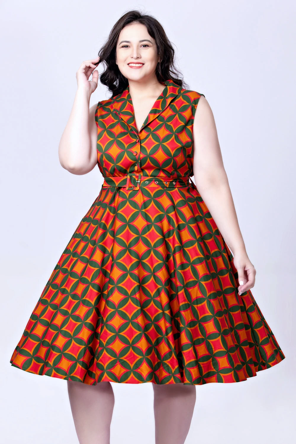 Rust Geometric Star Jani Dress by Miss Lulo Rust Geometric Star Jani Dress By Miss Lulo -MODERN MILLIE Shop unnamed 9 132e4897 b35b 4a91 a53c a8b5dd0ea4d8